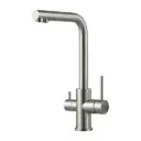 3-Wege-Wasserhahn AVANT INOX Edelstahl massiv | L-Auslauf, C-Auslauf, U-Auslauf