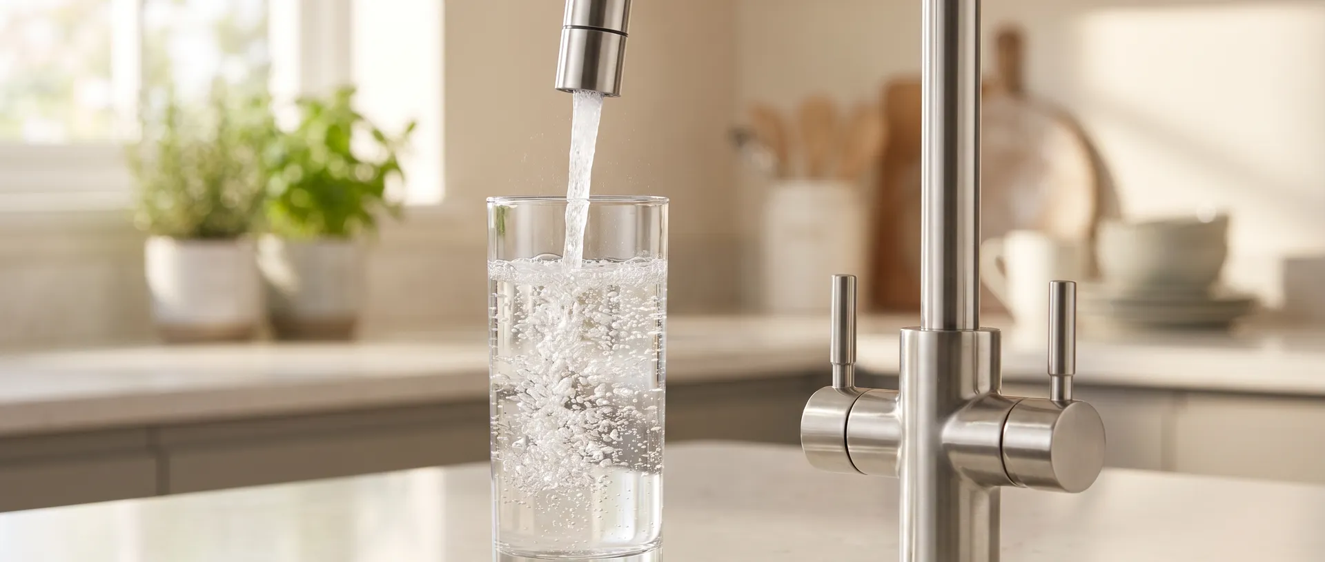 Sprudelwasser direkt aus der Küchenarmatur