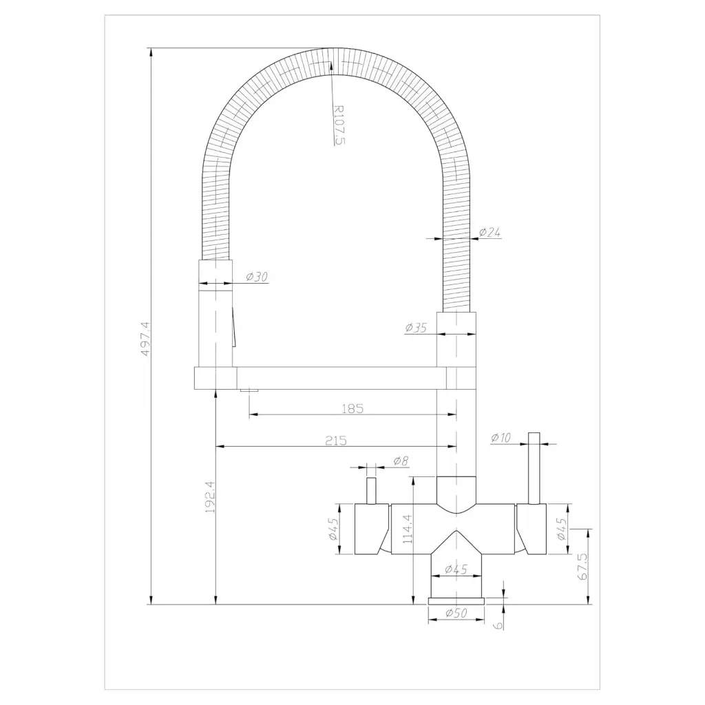 5-Wege-Armatur ALBA Spiralfeder in Edelstahl massiv - 3 (1).webp