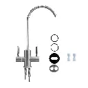 2-Wege-Armatur TWISTER 2.0 in Edelstahl Massiv3.webp