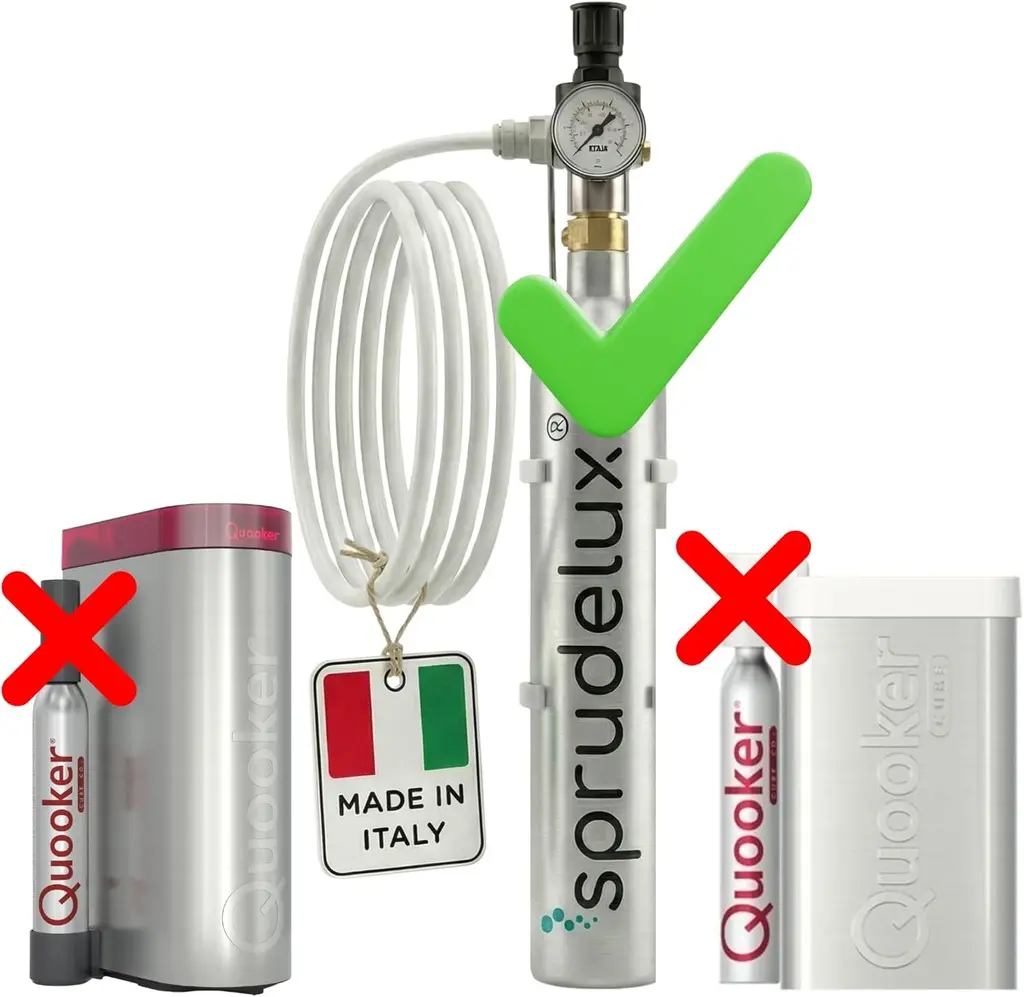 CO2 Druckminderer Set für 425g Zylinder – kompatibel mit BRITA Yource, Neo & Quooker Cube System - Z.webp