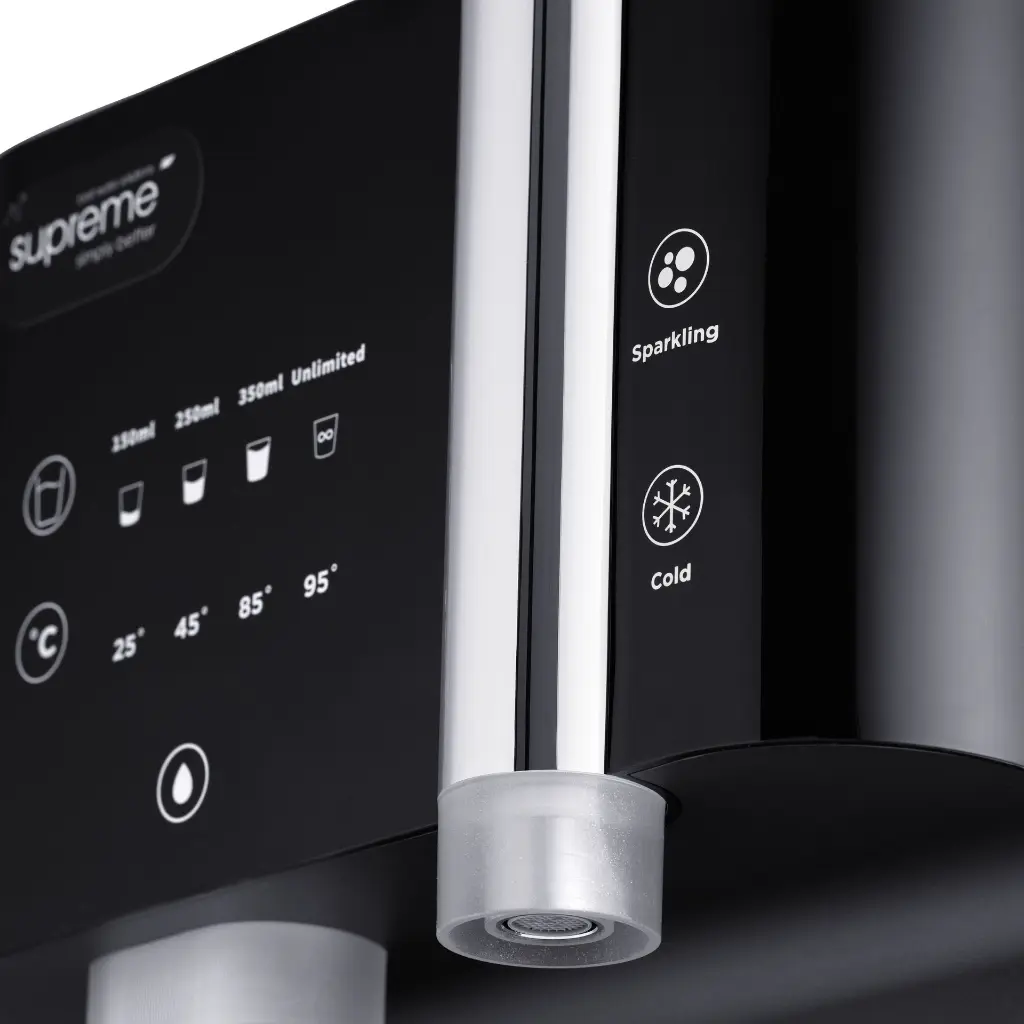 Sprudelux Juman Supreme Detailshot Bedienung.webp