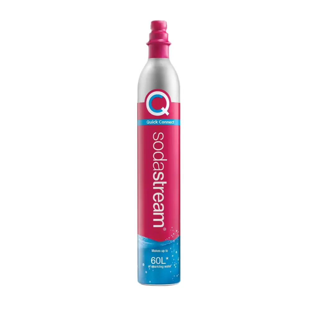 SodaStream Quick Connect CO₂-Zylinder Pink – Reservezylinder für bis zu 60 Liter Sprudelwasser