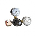 CO2 Druckminderer mit zwei Manometern - für Mehrwegflaschen bis zu 5,5 bar - EU Norm Anschluss