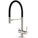 3-Wege-Armatur ALPINA mit flexiblen abnehmbaren Auslauf | 360° drehbare Küchenarmatur aus massivem 304 Edelstahl